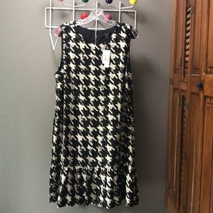 Jcrew Silk dog tooth dress!